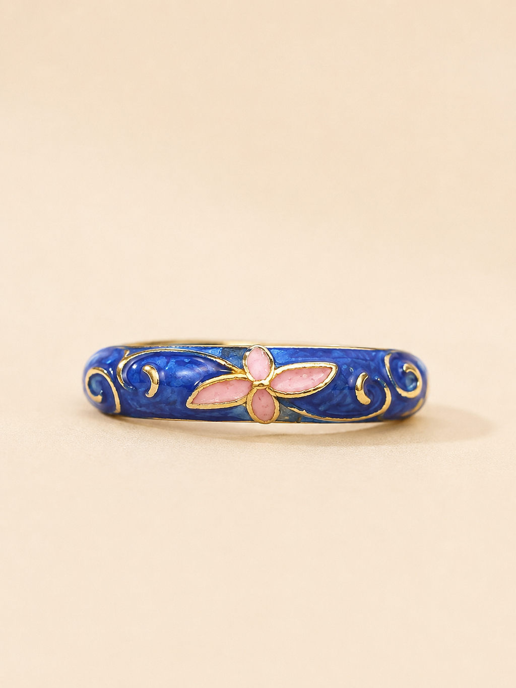 Dark Blue Enamel Ring