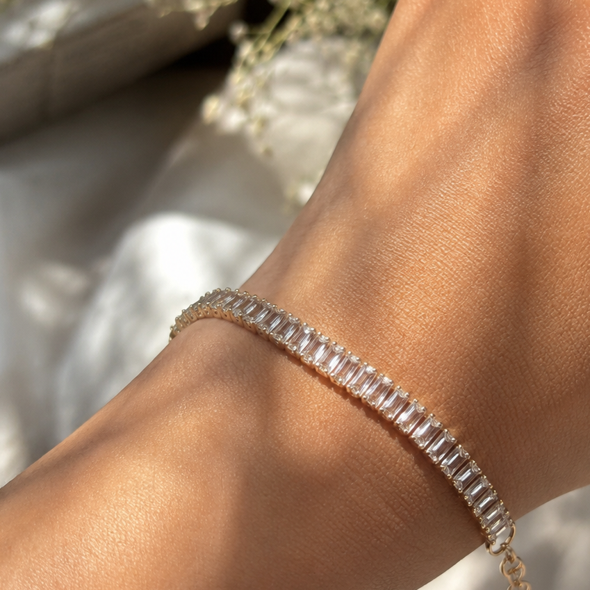 Tennis Bracelet With Charm