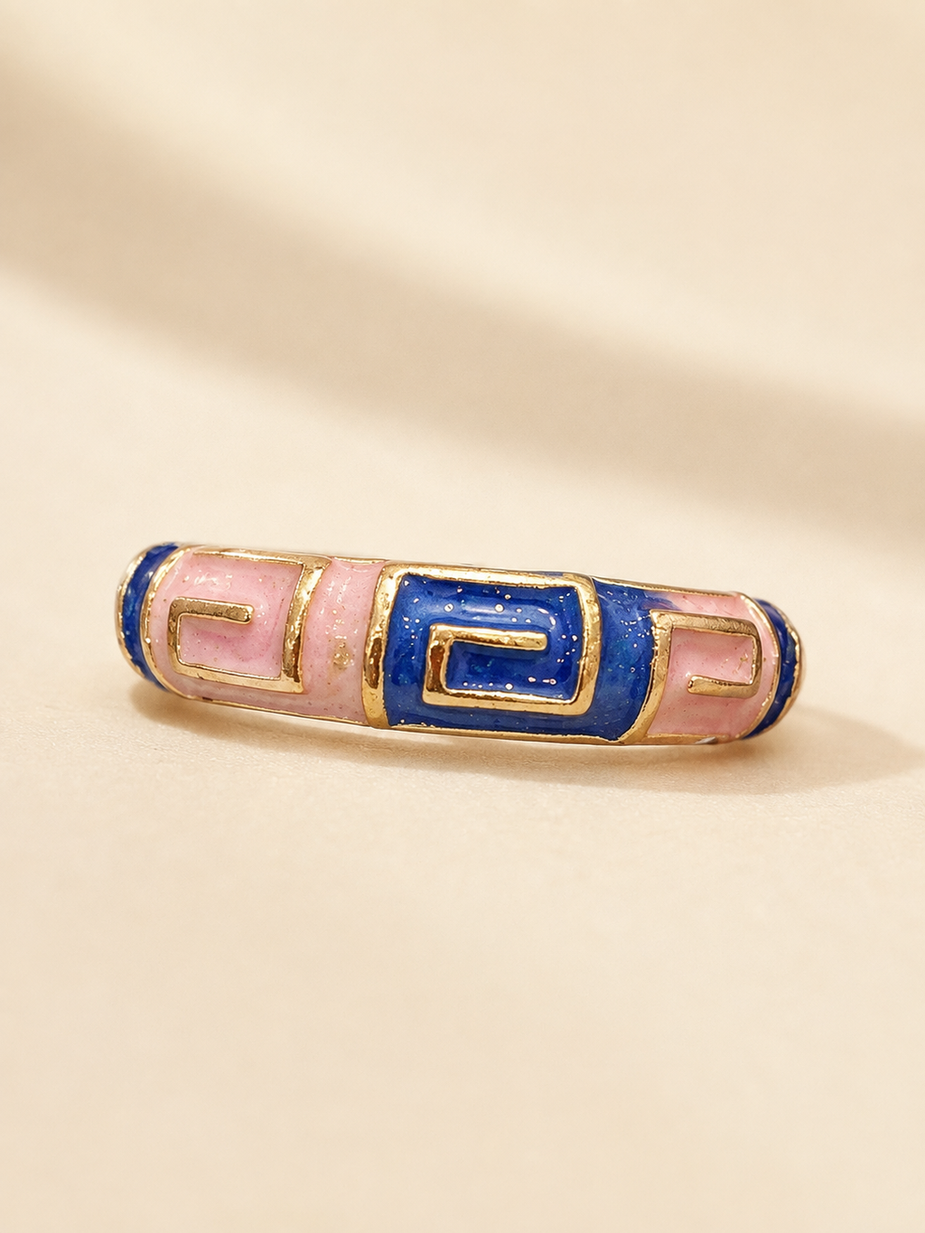 Dark Blue Enamel Ring