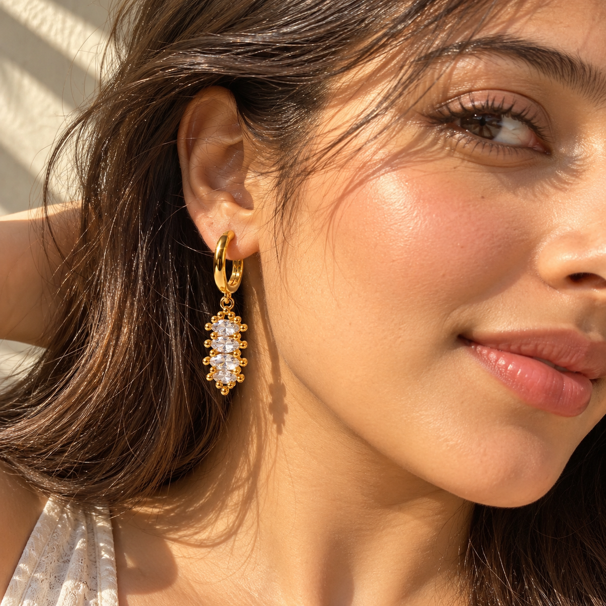 Crystal Cascade Earrings