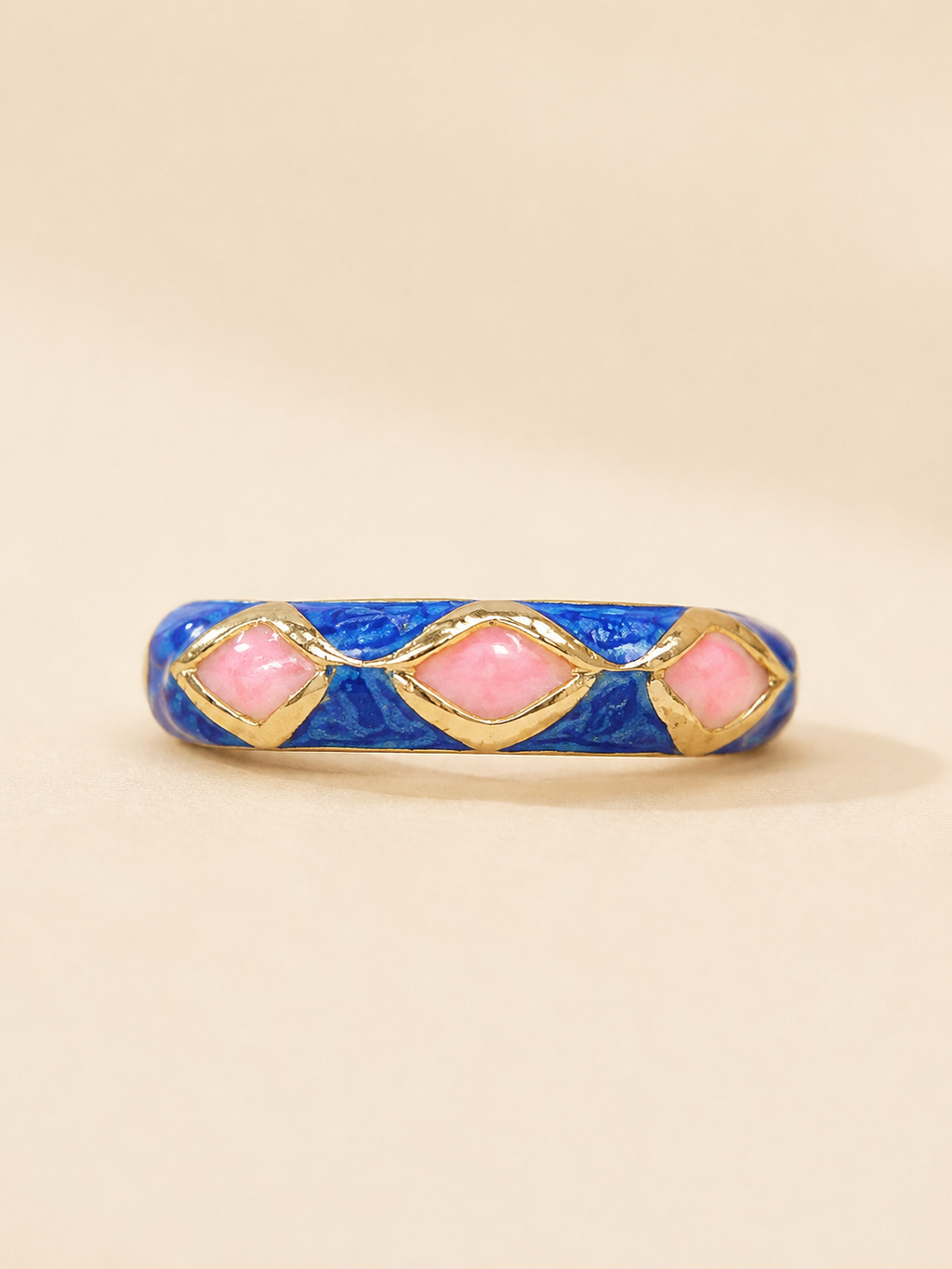 Dark Blue Enamel Ring