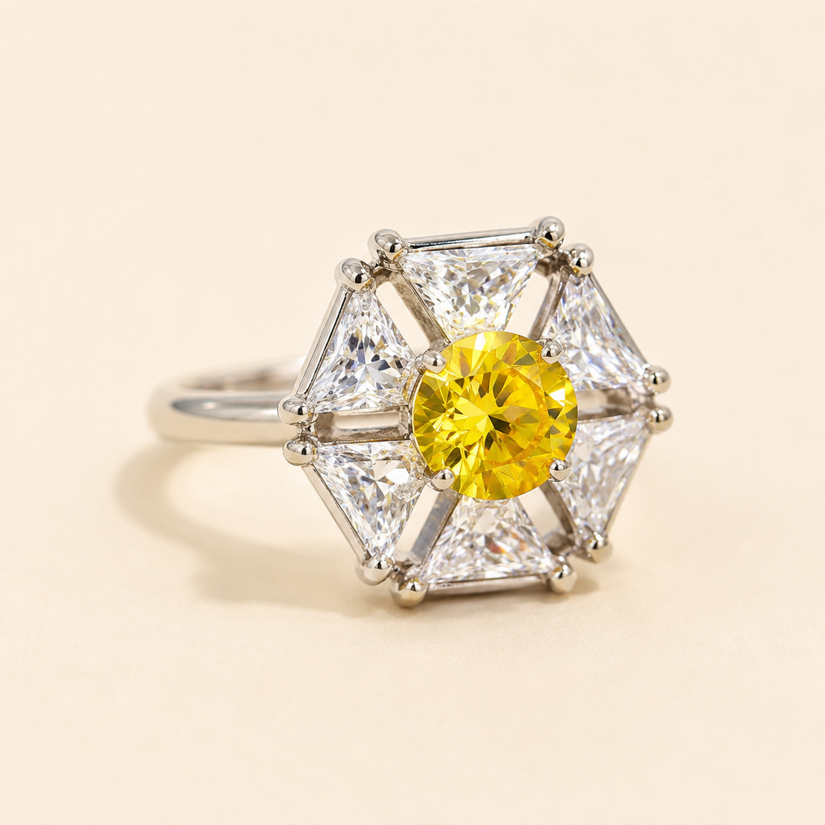 Hexagon Bloom Ring