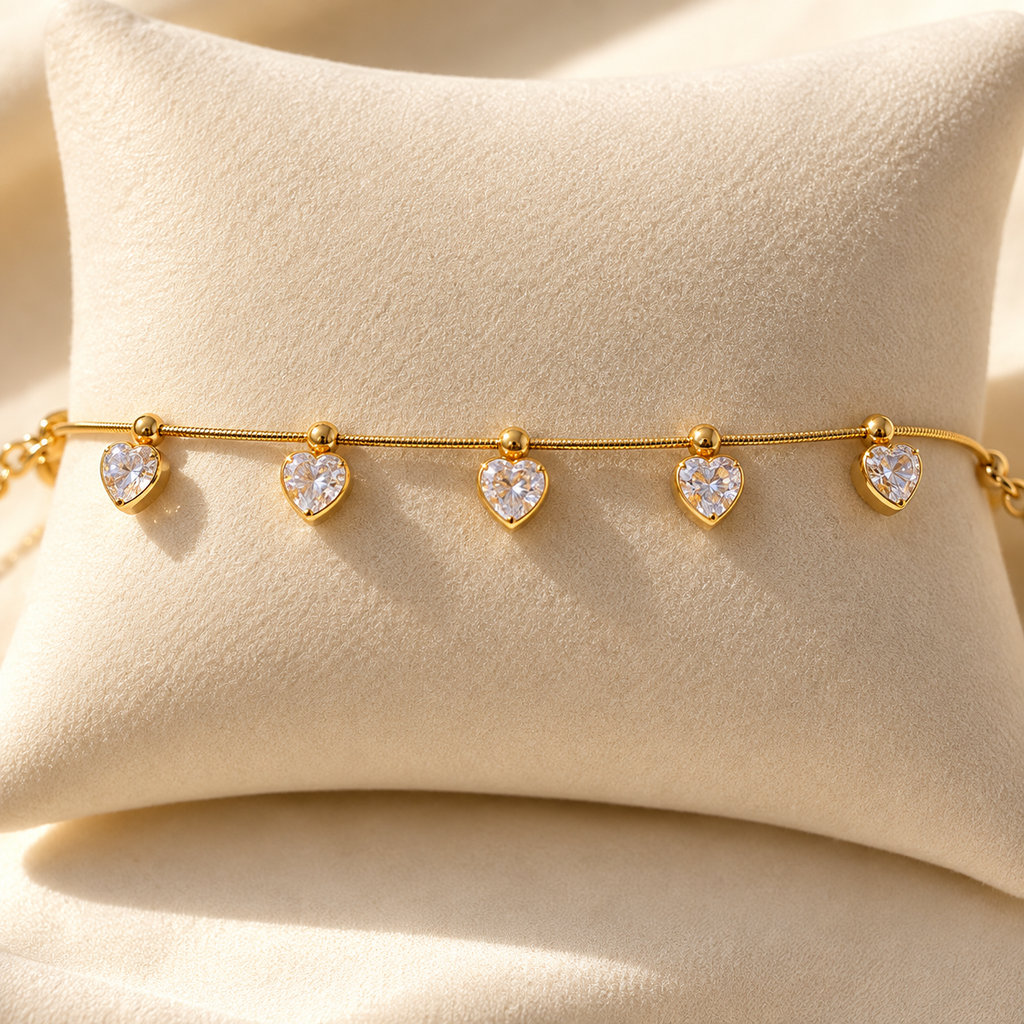 Heart Charm Bracelet