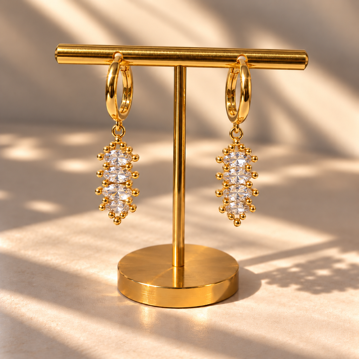 Crystal Cascade Earrings
