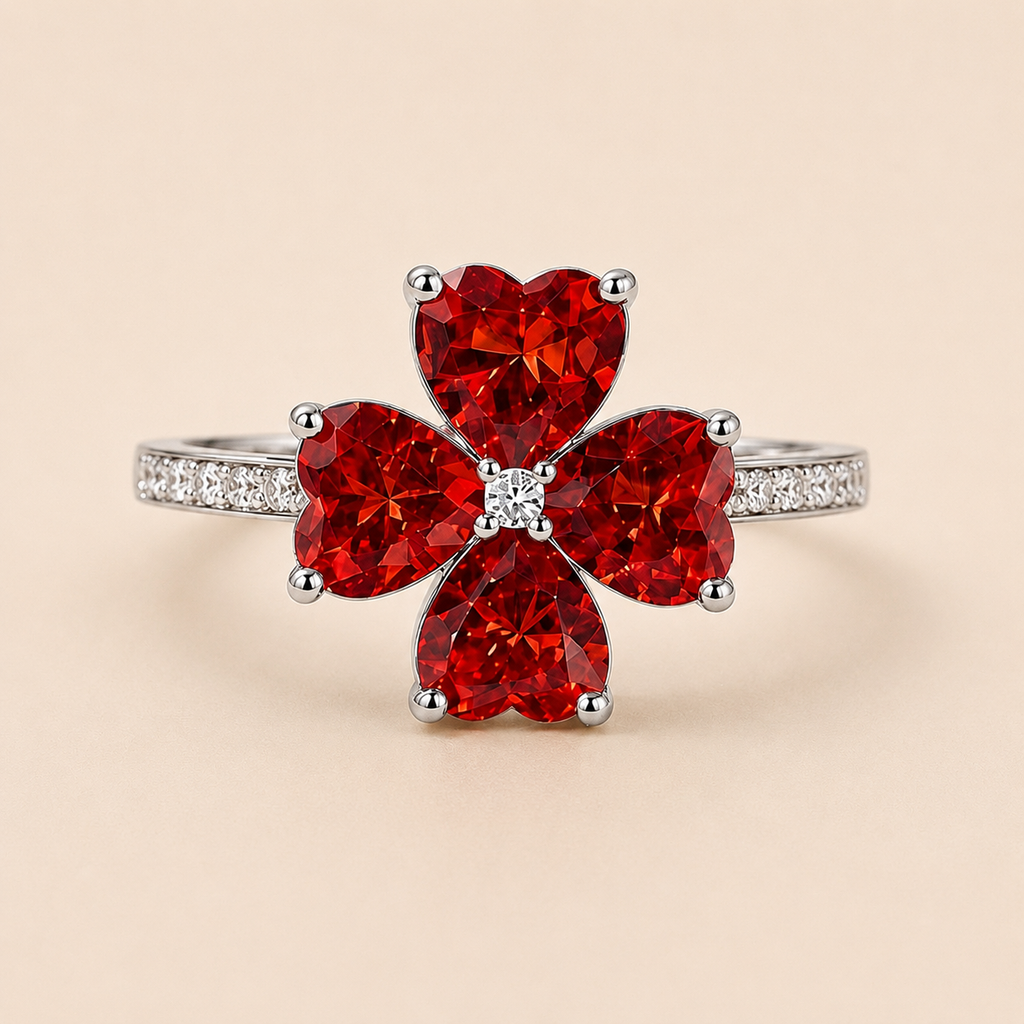 Crimson Petal Ring
