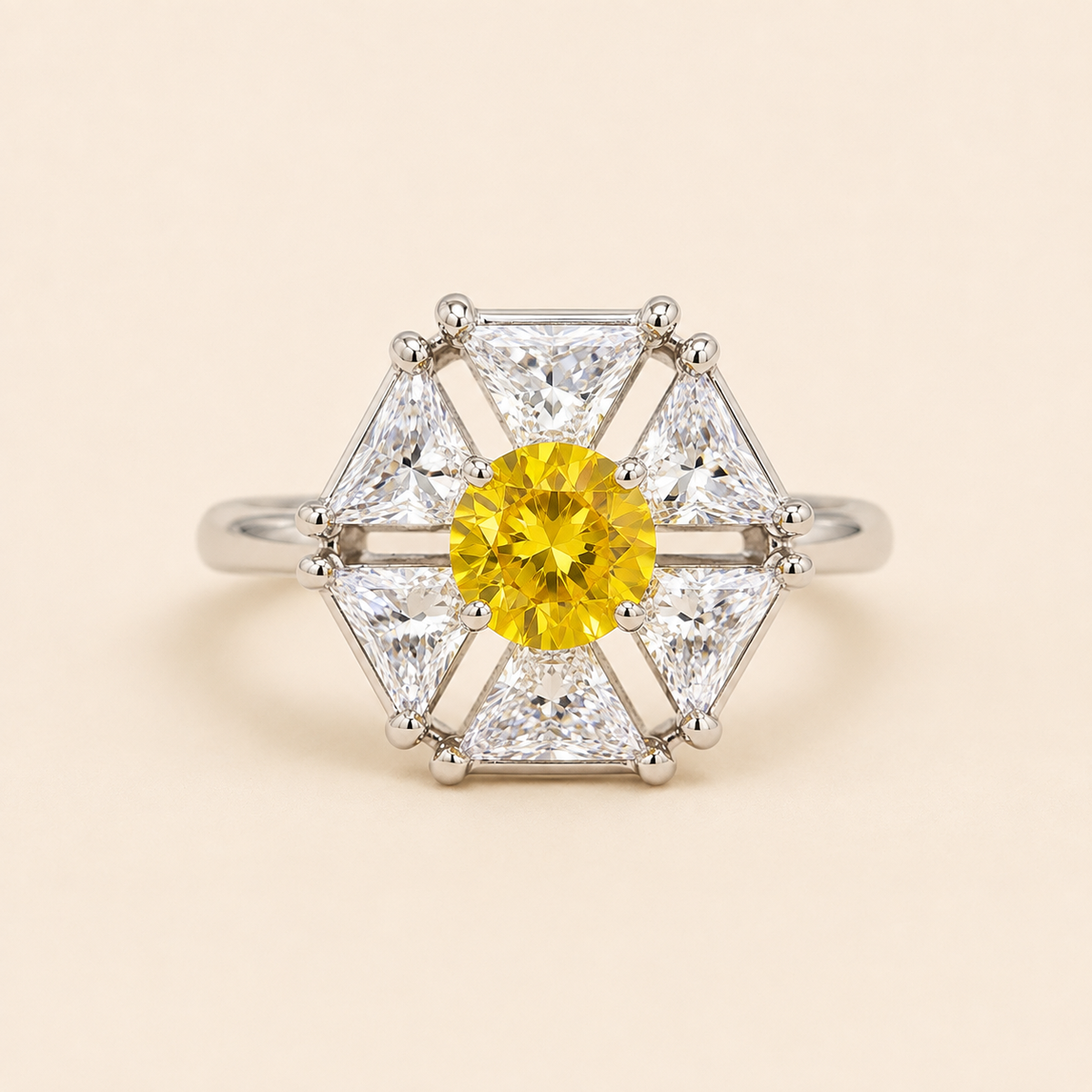 Hexagon Bloom Ring