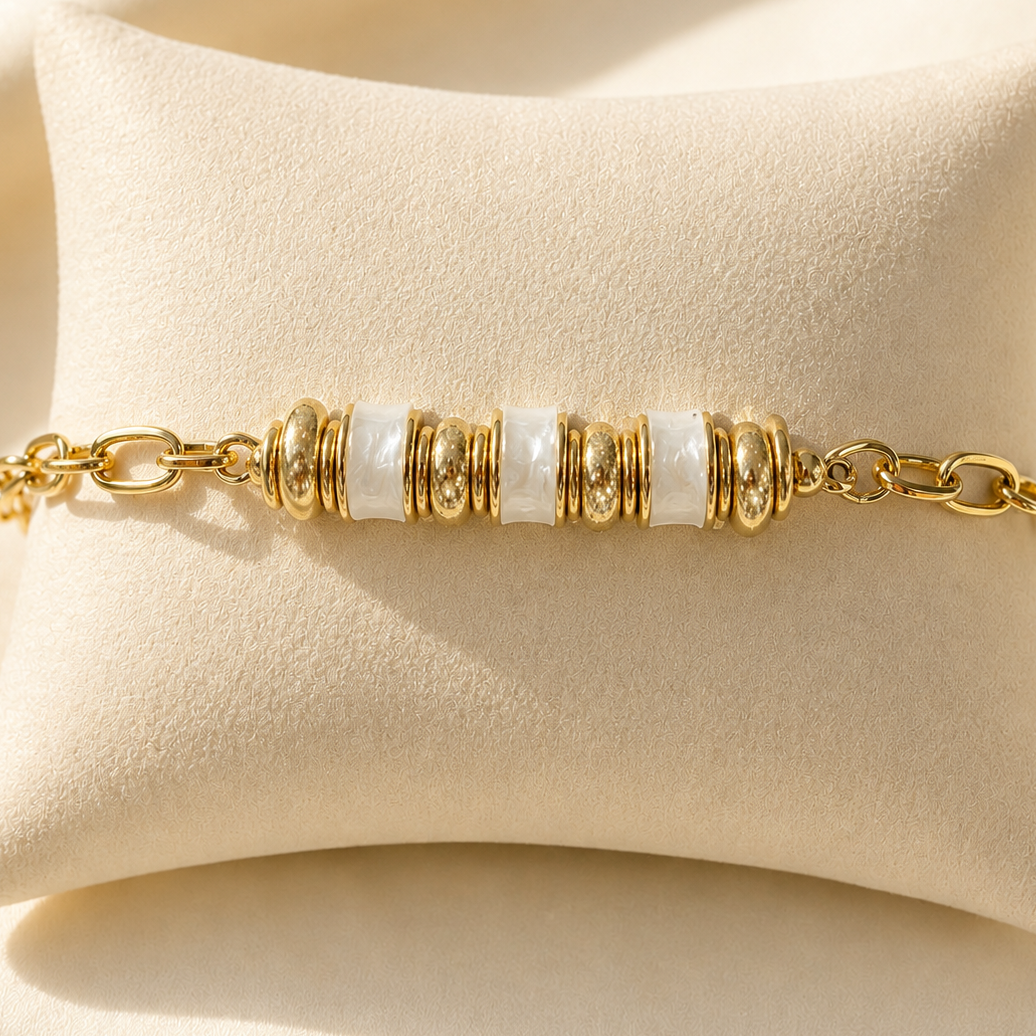 White beaded Bracelet
