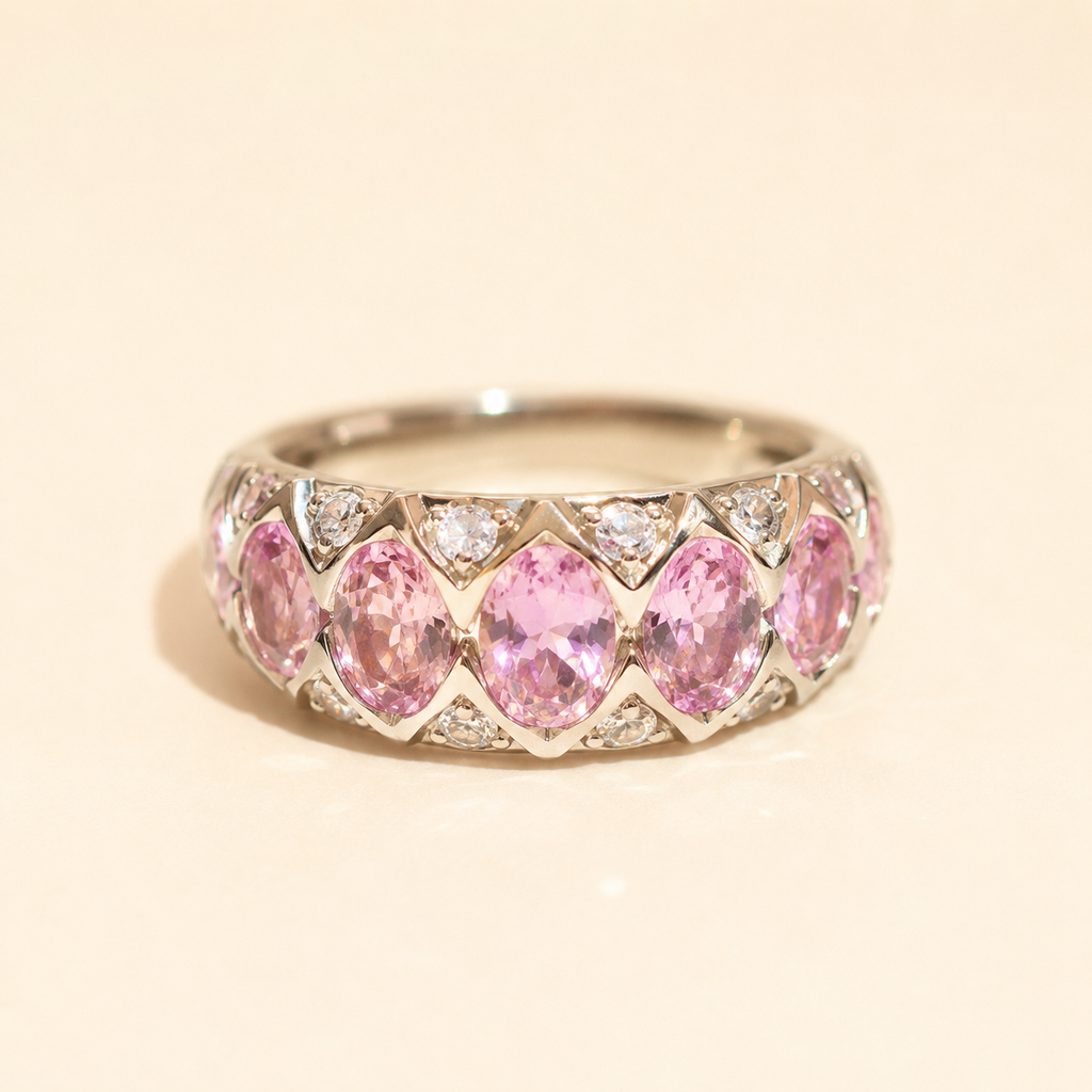 Pink Radiance Band Ring