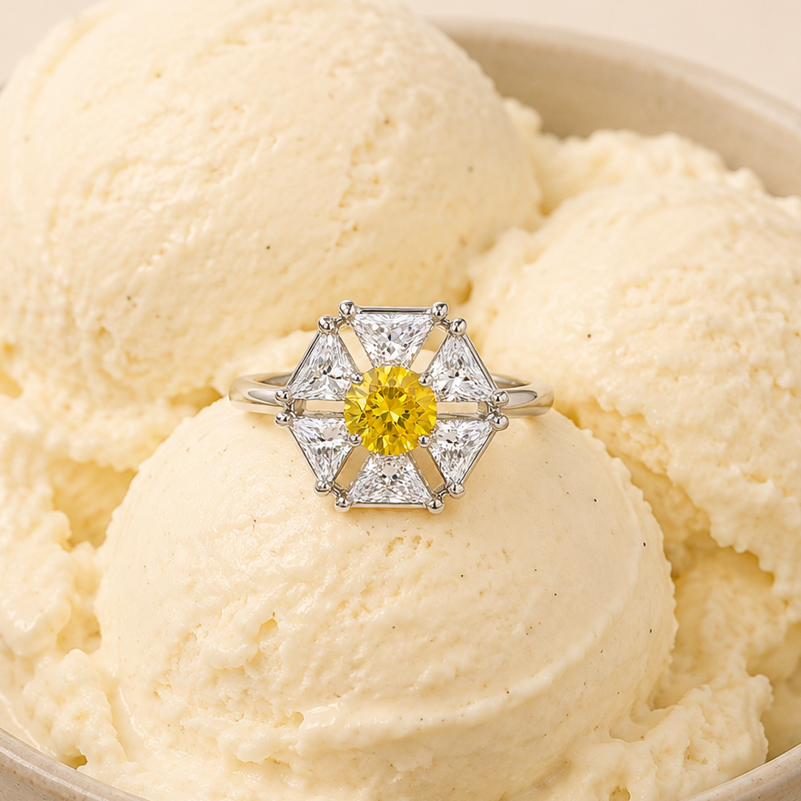 Hexagon Bloom Ring