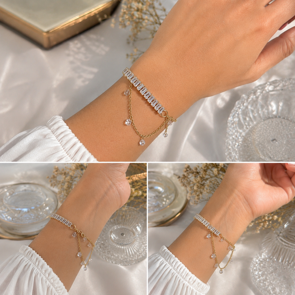 Tennis Bracelet With Charm