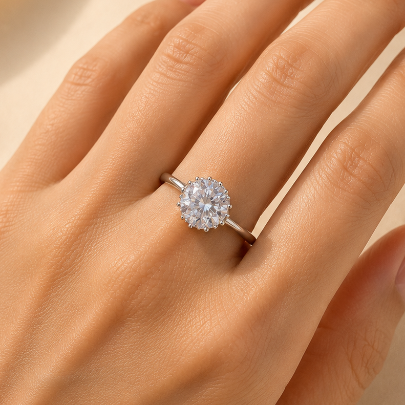 Celeste Solitaire Ring