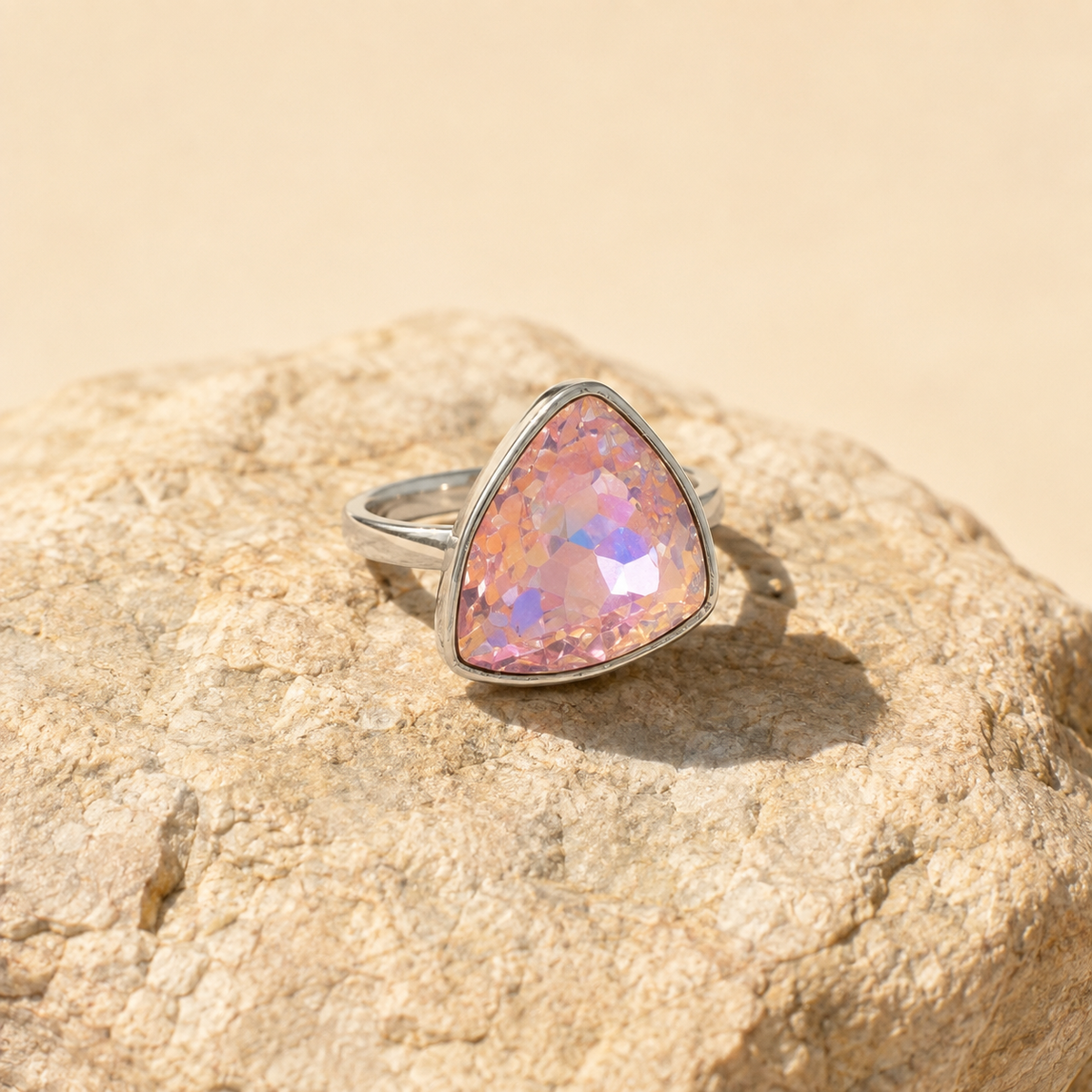 Aurora Pink Gem Ring