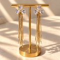 Crystal Bloom Cascade Earrings
