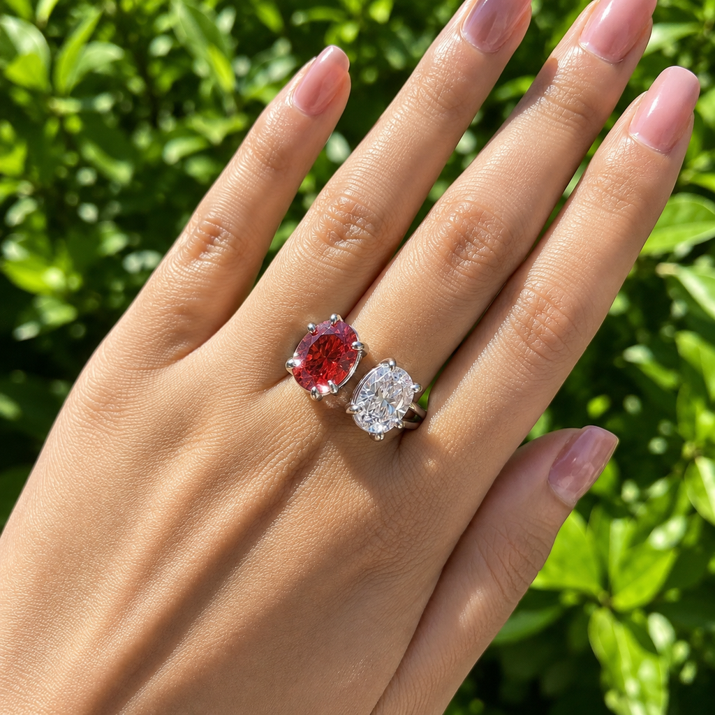Ruby Radiance Duo Ring