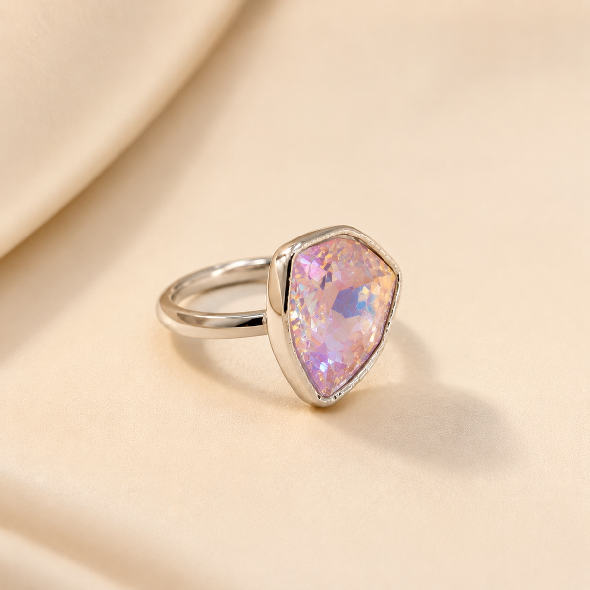 Aurora Pink Gem Ring