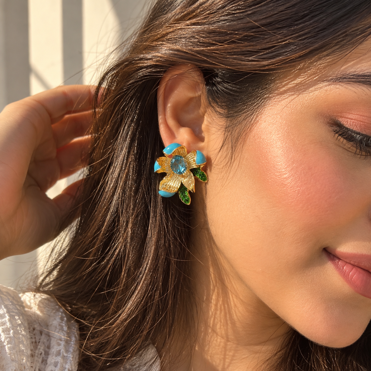 Bloom Enamel Earrings