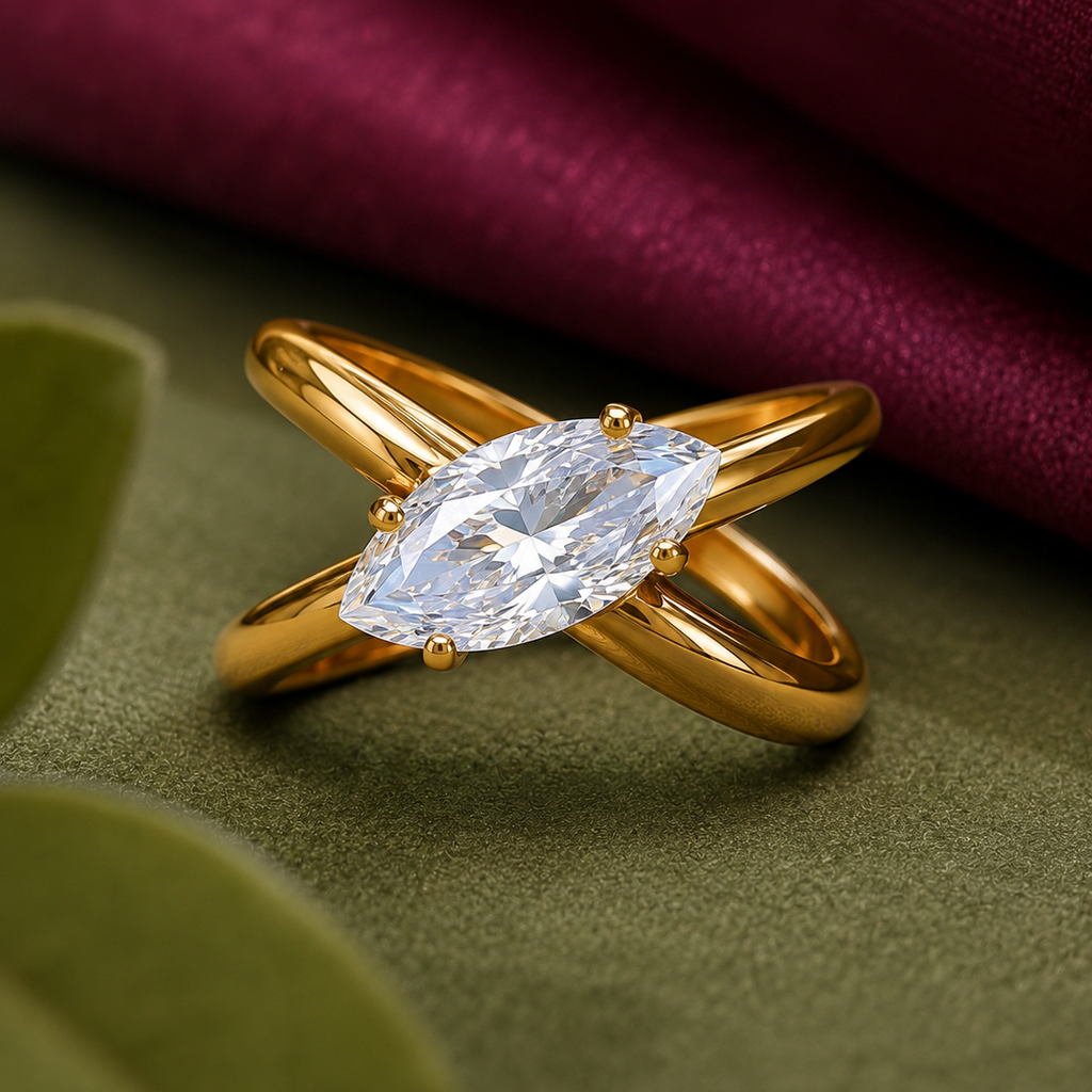 Celeste Marquise Adjustable Ring