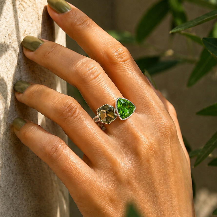 Double Gem Ring