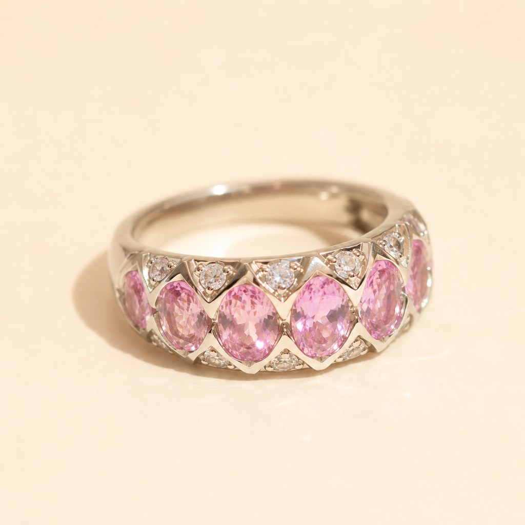Pink Radiance Band Ring