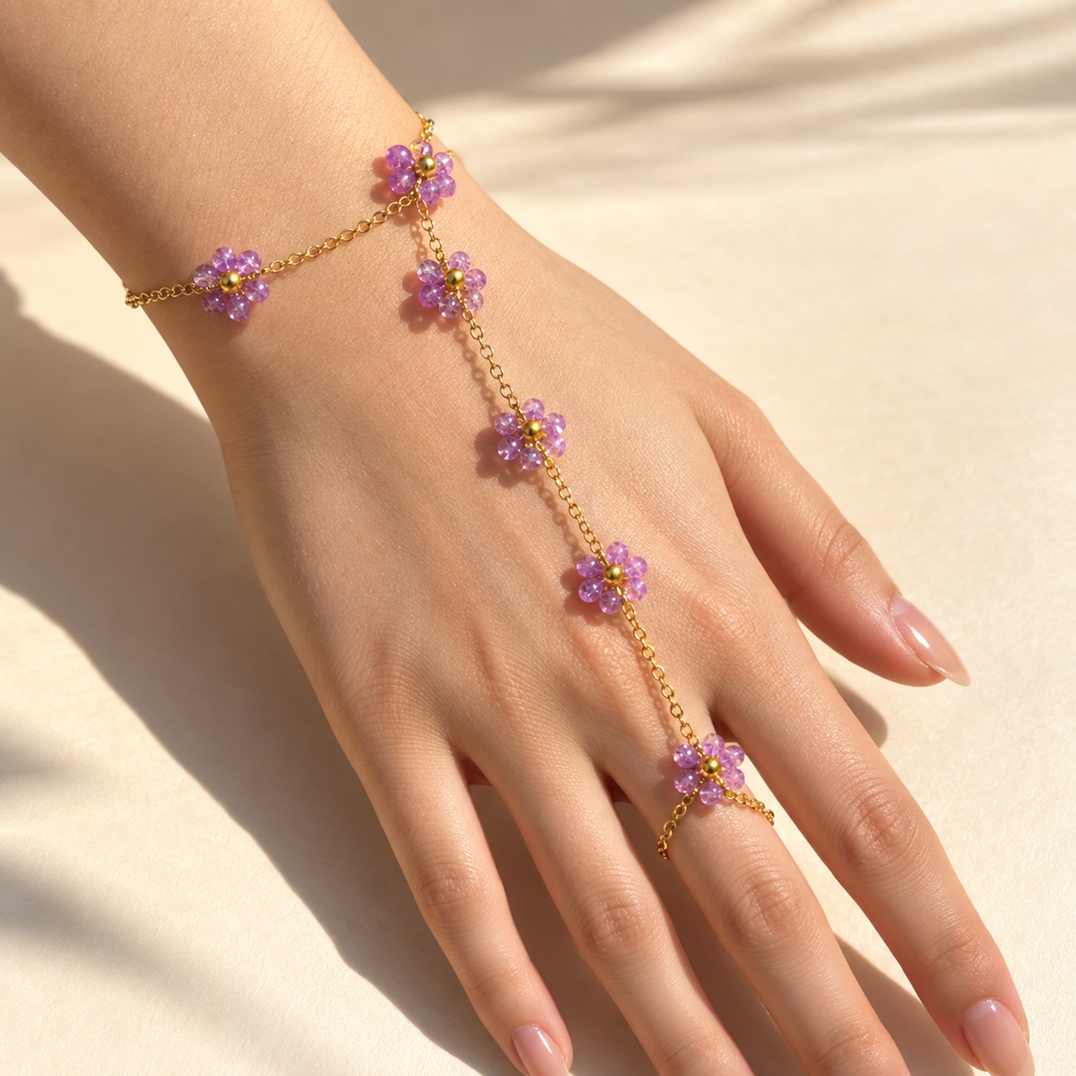 Bloom Floral Hand Chain