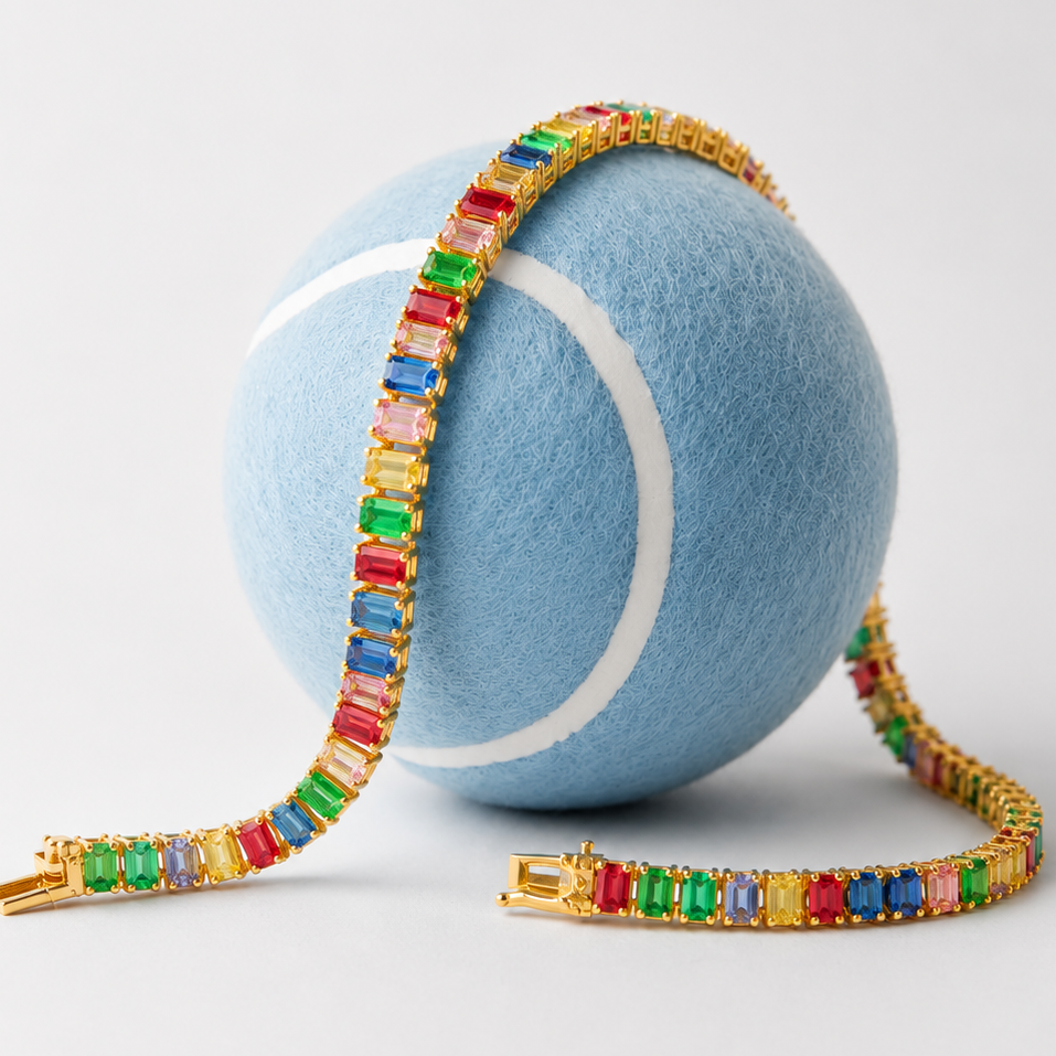 Coloured Tennis Bracelet