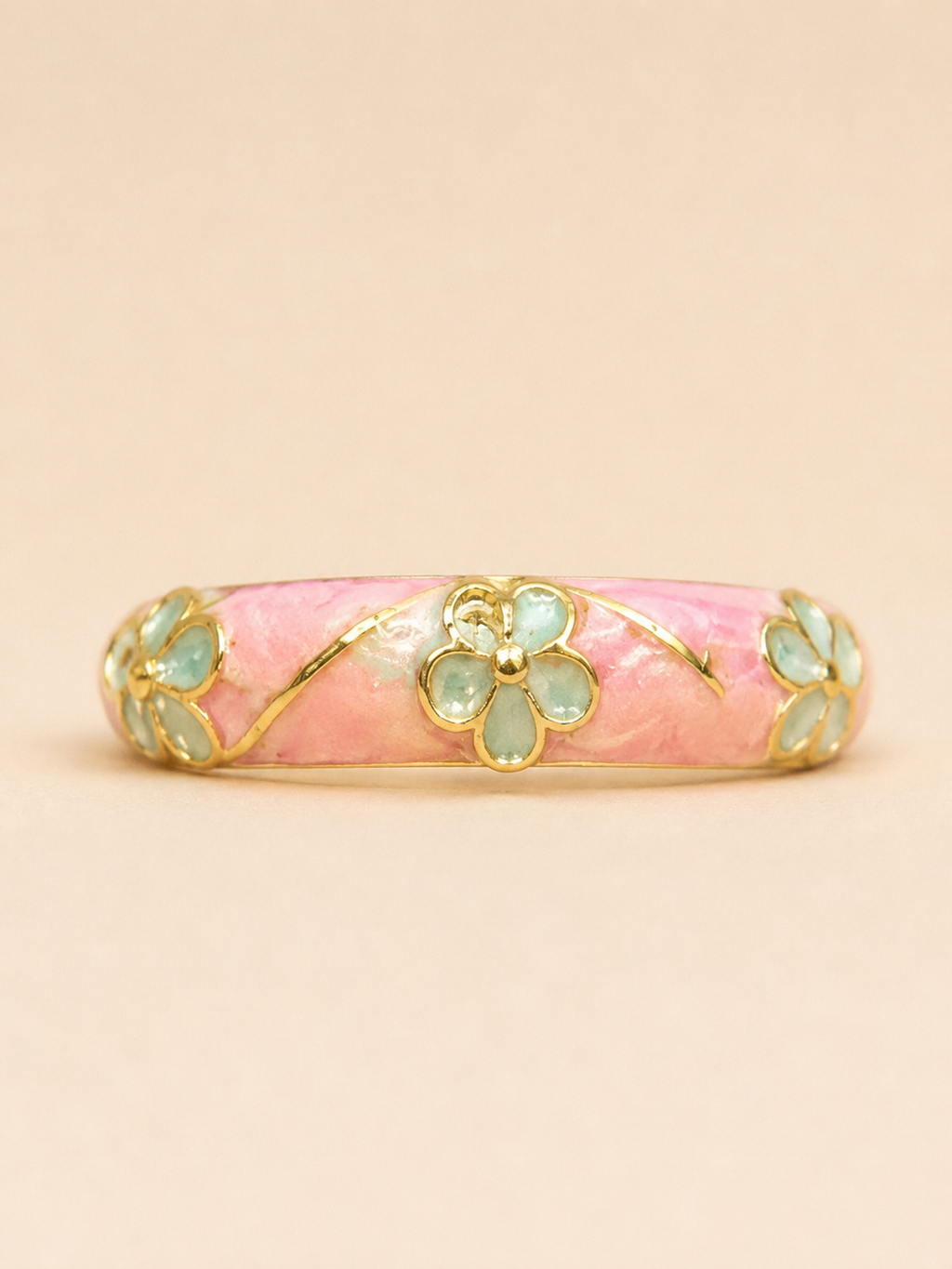 Baby Pink Enamel Ring