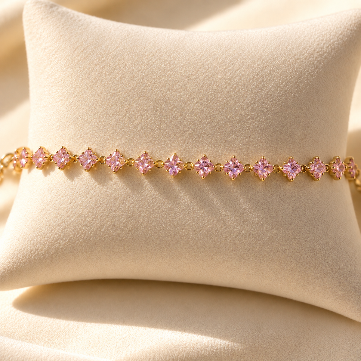 Pink Gem Bracelet