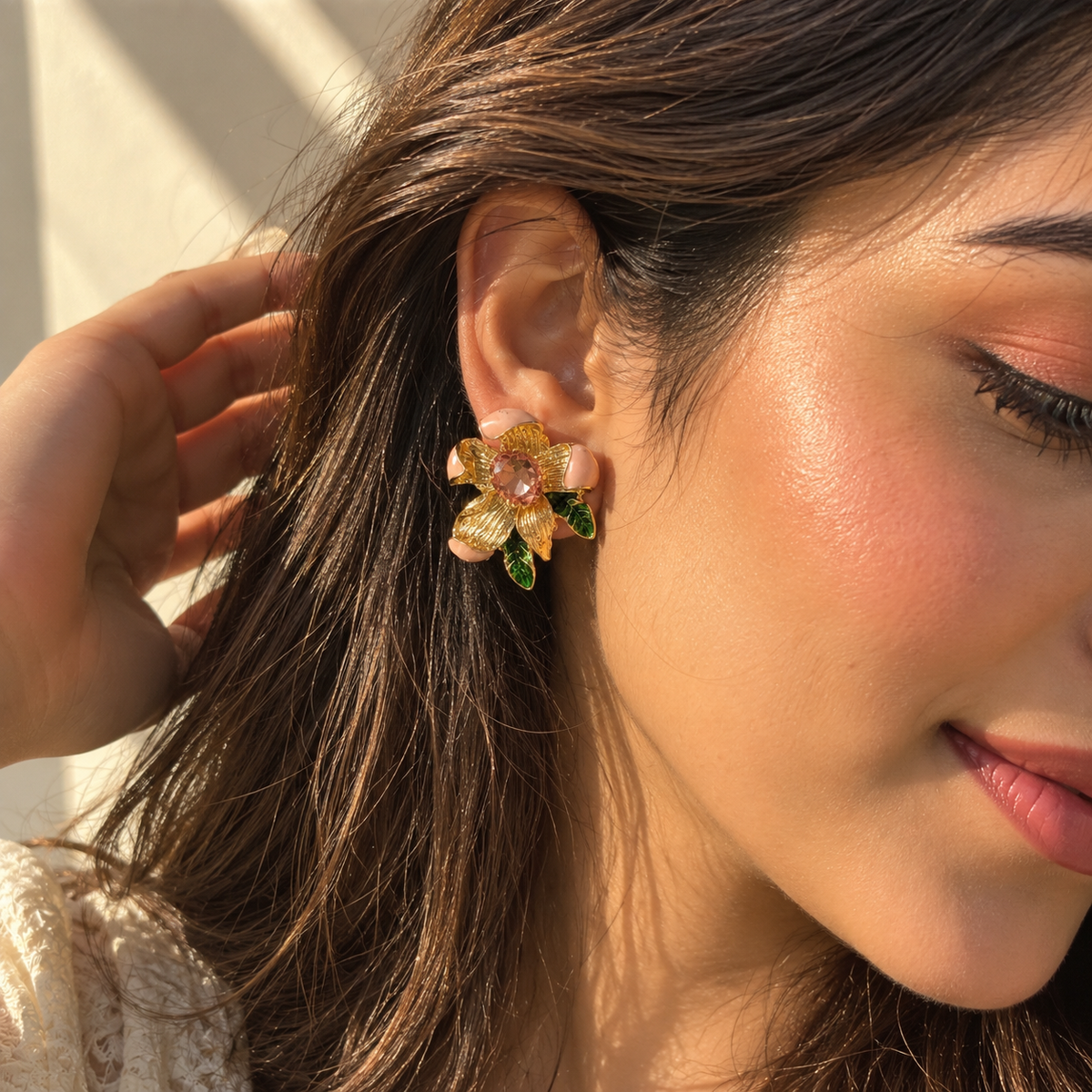 Bloom Enamel Earrings