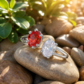 Ruby Radiance Duo Ring