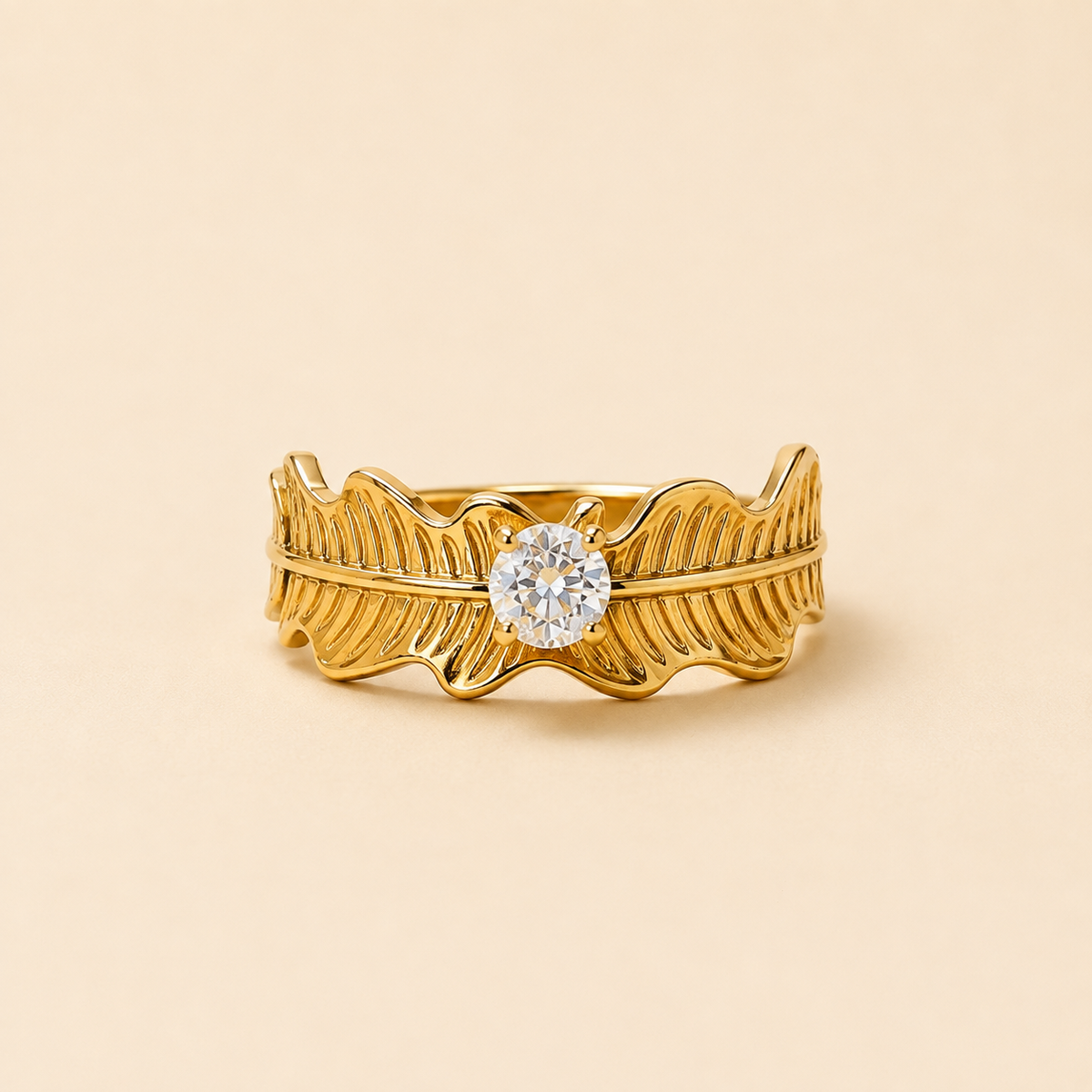 Leaf Band Ring