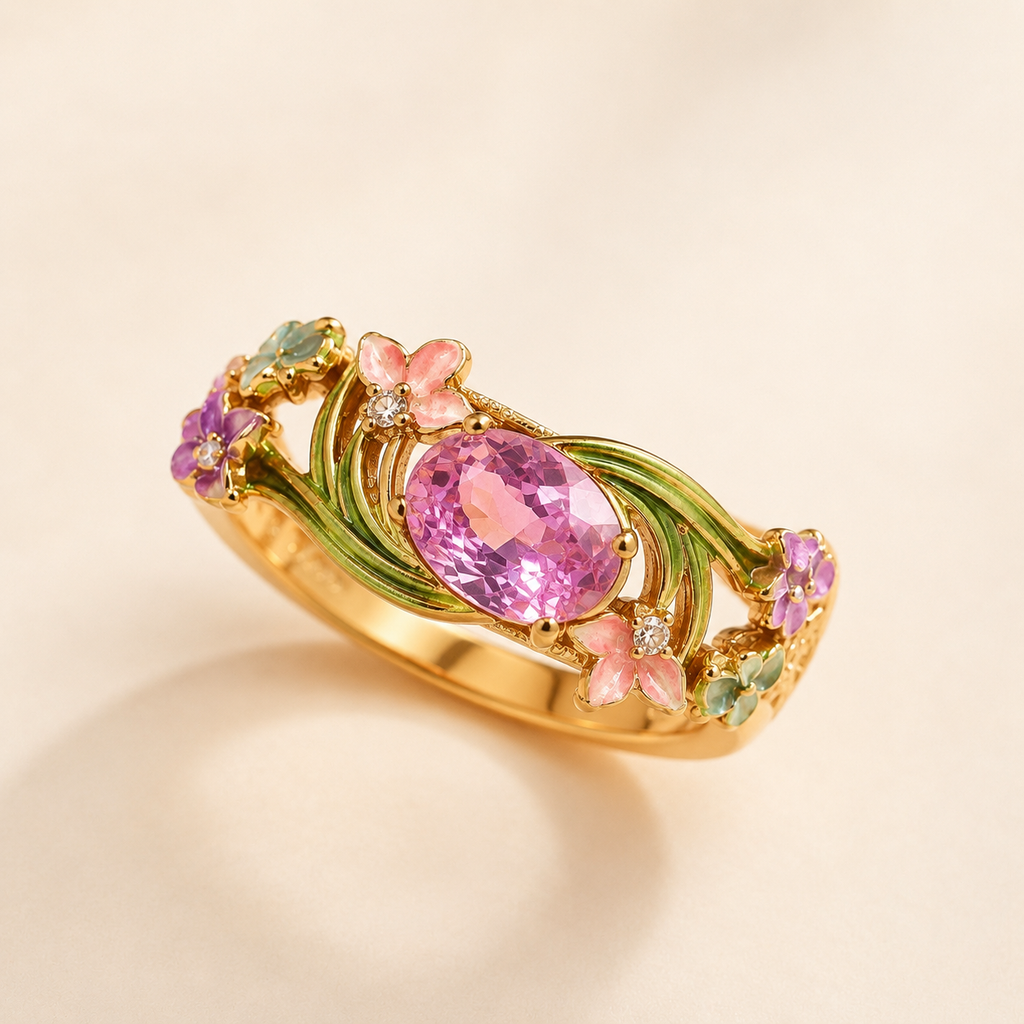 Enchanted Garden Gem Ring