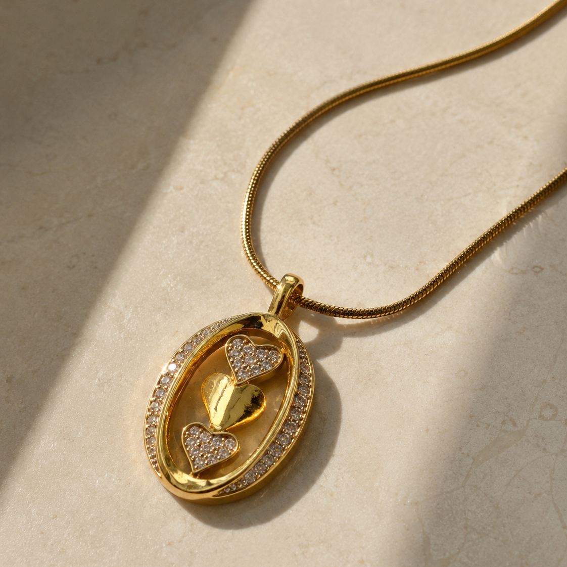 Triple Heart Necklace