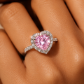 Pink Heart Gem Ring