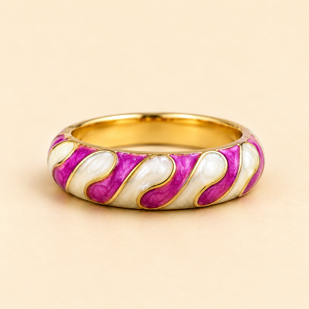Purple Enamel Ring
